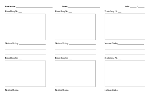 Download Vorlage Storyboard