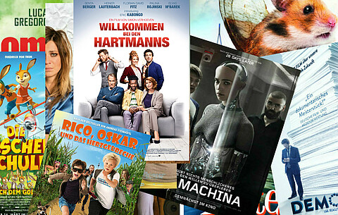 Link zu Seite mit Filmplakaten und Covern