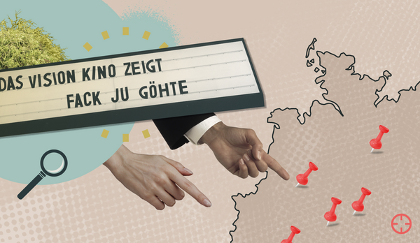 Collage aus Fotoausschnitten und grafischen Elementen zum Thema