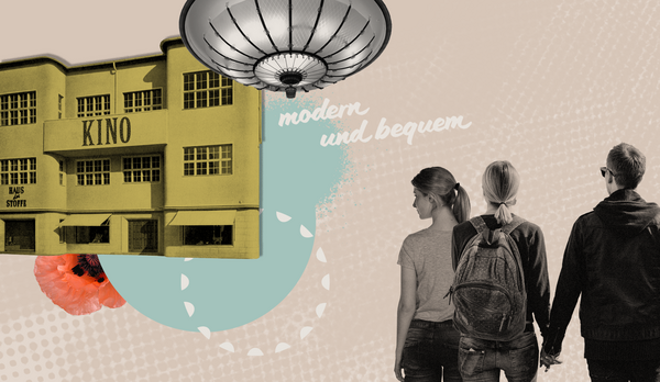 Collage aus Fotoausschnitten und grafischen Elementen zum Thema