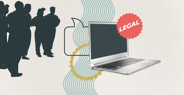 Illustration Baustein Legale & illegale Streaming- und Downloadportale